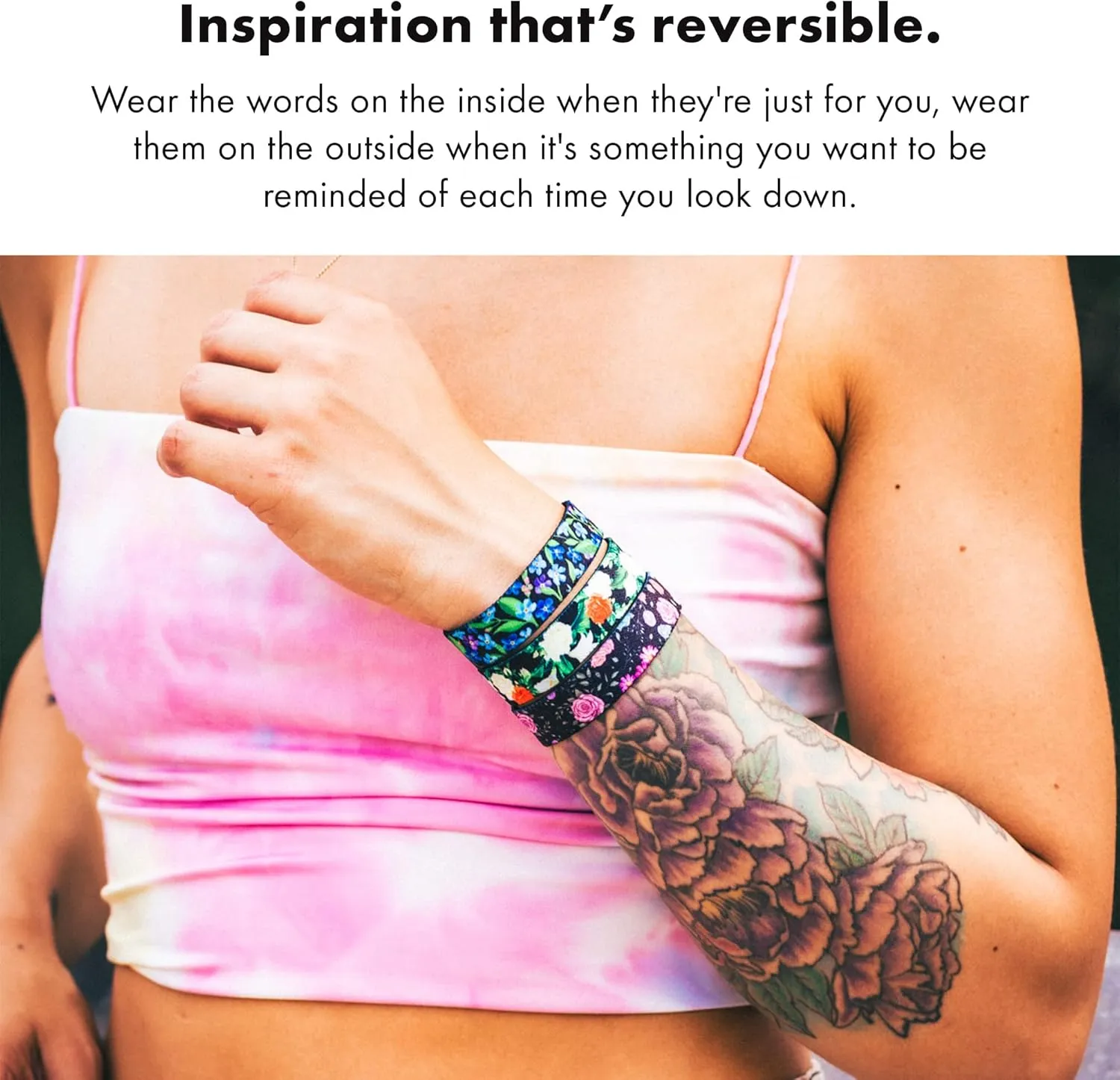 ZOX Bracelets  Stretchy Elastic Band with Motivational Affirmations and Beautiful Artwork, Great Wristband Gift for Men & Women of All Ages