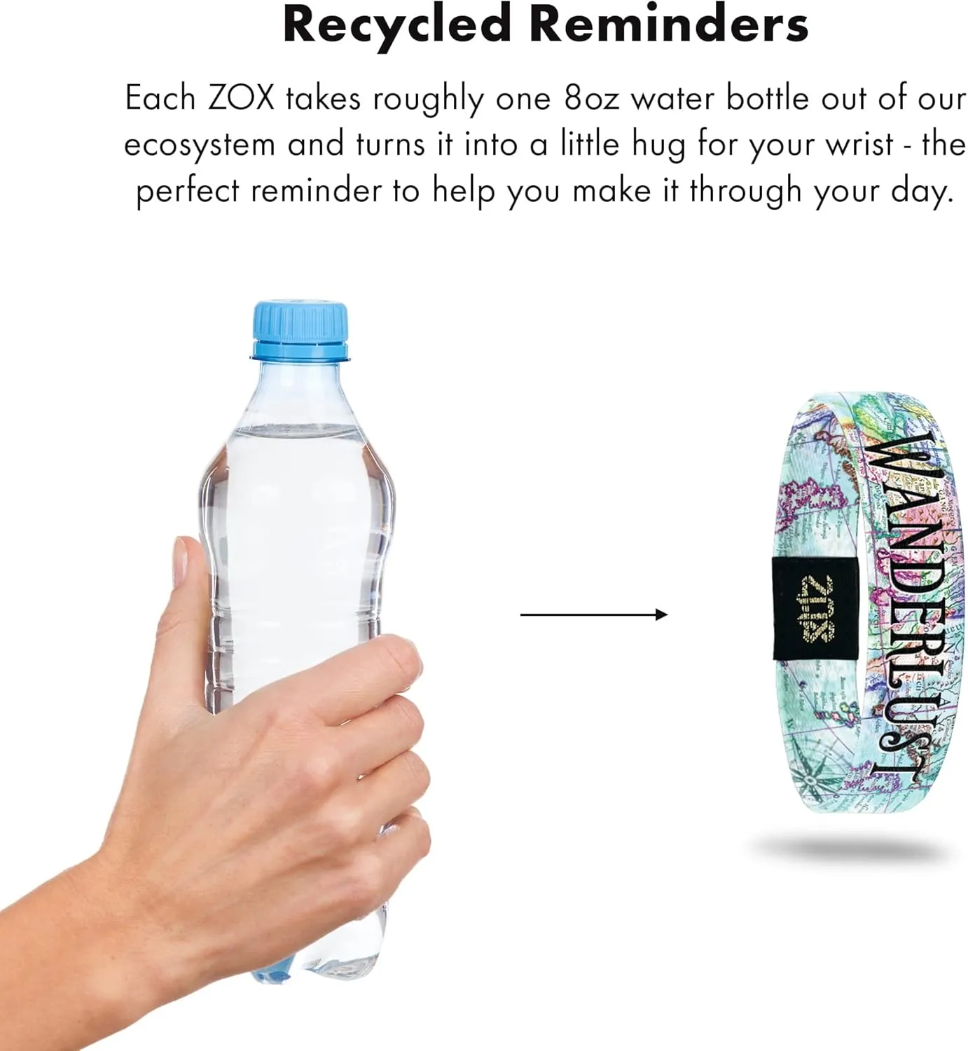 ZOX Bracelets  Stretchy Elastic Band with Motivational Affirmations and Beautiful Artwork, Great Wristband Gift for Men & Women of All Ages