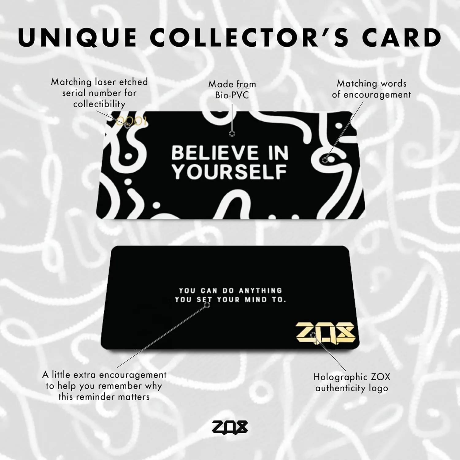 ZOX Bracelets  Stretchy Elastic Band with Motivational Affirmations and Beautiful Artwork, Great Wristband Gift for Men & Women of All Ages