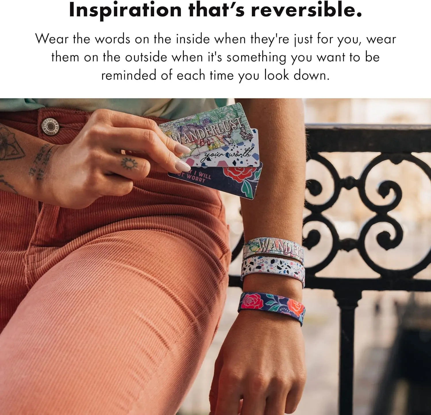 ZOX Bracelets  Stretchy Elastic Band with Motivational Affirmations and Beautiful Artwork, Great Wristband Gift for Men & Women of All Ages